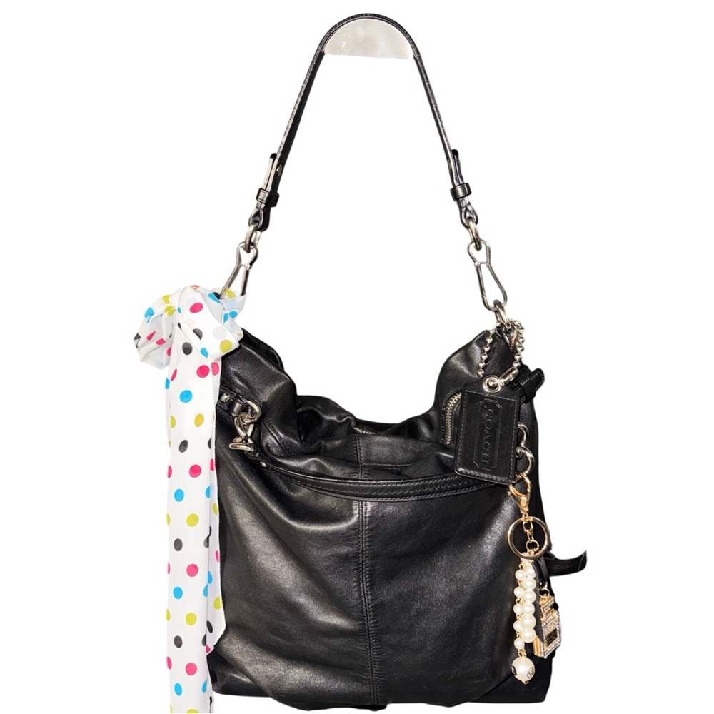 Coach Y2K Brook hobo shoulder bag in black leather style no 14821